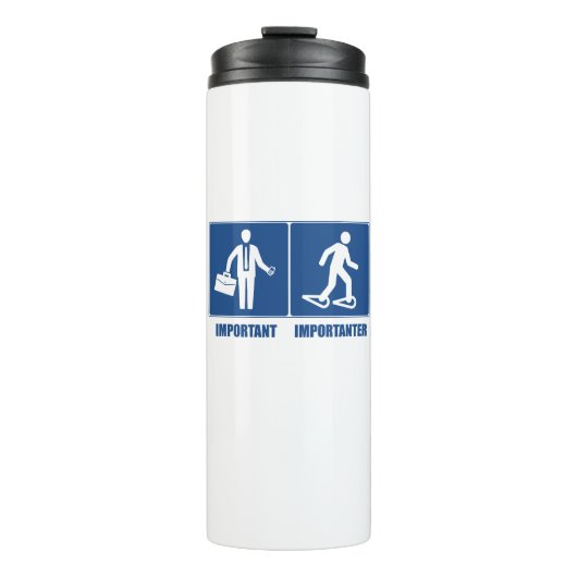 仕事は重要だがスノーシューこそがもっと重要 タンブラー (正面)