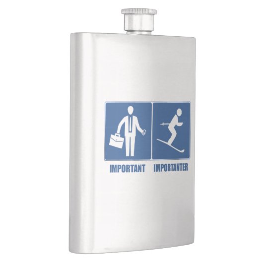 仕事は重要で、ですImportanterスキーをします フラスク (右)