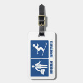 仕事は重要で、ですImportanterスキーをします ラゲッジタグ (正面縦)