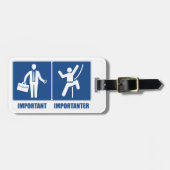 仕事は重要で、ですImportanter上ります ラゲッジタグ (正面横)