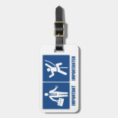 仕事は重要で、ですImportanter上ります ラゲッジタグ (正面縦)