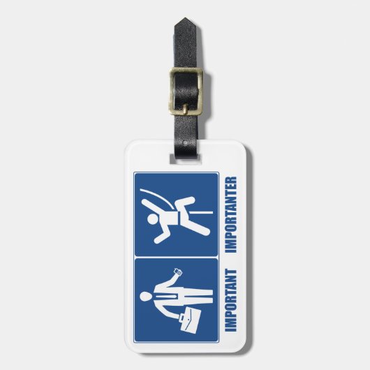 仕事は重要で、ですImportanter上ります ラゲッジタグ (正面縦)