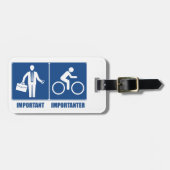 仕事は重要で、ですImportanter循環します ラゲッジタグ (正面横)