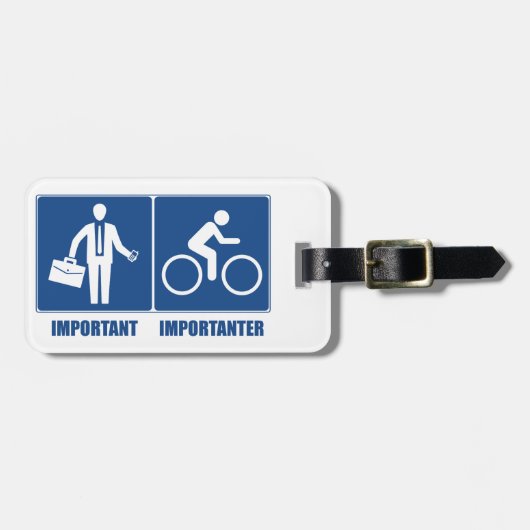 仕事は重要で、ですImportanter循環します ラゲッジタグ (正面横)