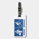 仕事は重要で、ですImportanter循環します ラゲッジタグ (正面縦)