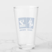 仕事は重要で、ジェットスキーは重要だ タンブラーグラス (裏面)