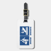 仕事は重要で、ジェットスキーは重要だ ラゲッジタグ (正面縦)