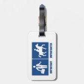 仕事は重要で、乗馬は重要である ラゲッジタグ (裏面縦)