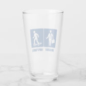 仕事は重要なスノーシューは重要である タンブラーグラス (裏面)