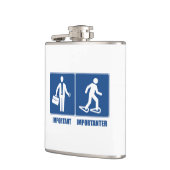 仕事は重要なスノーシューは重要である フラスク (左)