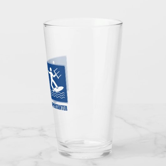 仕事は重要、カイトサーフィンは重要 タンブラーグラス (左)