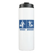 仕事は重要、カイトサーフィンは重要 タンブラー (正面)