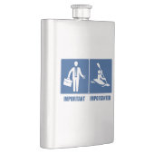 仕事は重要、カヤックは重要 フラスク (右)