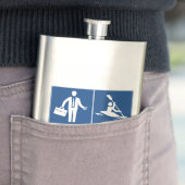 仕事は重要、カヤックは重要 フラスク (インサイチュ)