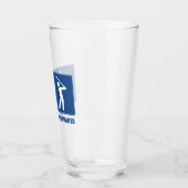 仕事は重要、ゴルフは重要 タンブラーグラス (左)