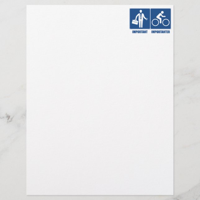 仕事は重要、サイクリングは重要 (正面)