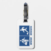 仕事は重要、サッカーはもっと重要 ラゲッジタグ (裏面縦)