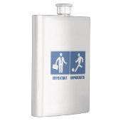 仕事は重要、サッカーは重要 フラスク (右)