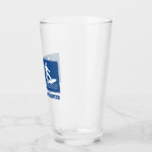 仕事は重要、サーフィンは重要 タンブラーグラス (左)