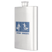 仕事は重要、サーフィンは重要 フラスク (左)