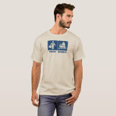 仕事は重要、セーリングはもっと重要 Tシャツ (正面フル)