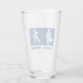 仕事は重要、テニスは重要 タンブラーグラス (裏面)