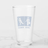 仕事は重要、ラクロスは重要 タンブラーグラス (裏面)