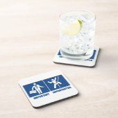 仕事は重要、登山は重要 コースター (右側)