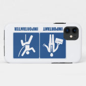 仕事は重要、登山は重要 Case-Mate iPhoneケース (裏面(横))