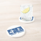 仕事は重要、立ち上がったパドルは重要 コースター (側面)