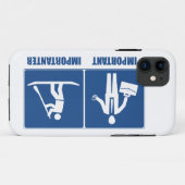 仕事は重要、立ち上がったパドルは重要 Case-Mate iPhoneケース (裏面(横))