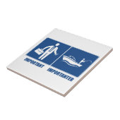 仕事は重要、釣りはもっと重要 タイル (側面)