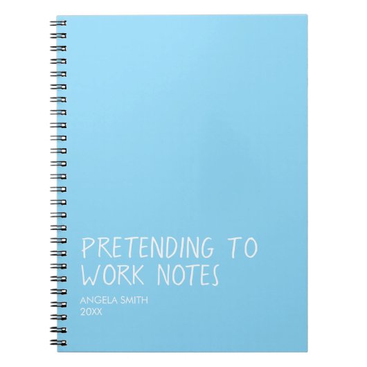 仕事ふりをする人のためのノート Funny Office Notebook ノートブック (正面)