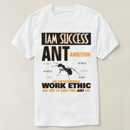 仕事への姿勢 Tシャツ (デザイン正面)