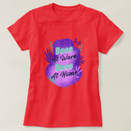 仕事も家庭もボスです ワーキングマムTシャツ Tシャツ