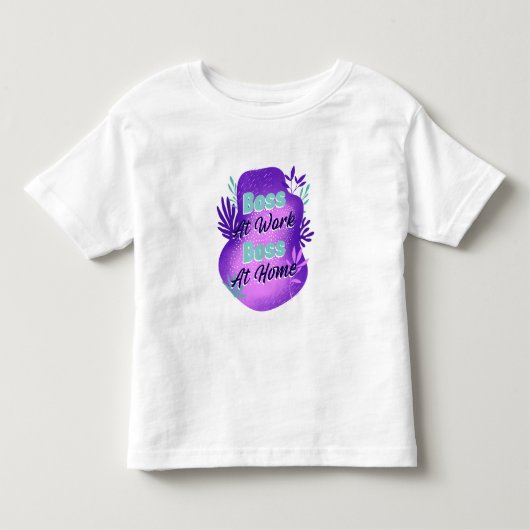 仕事も家庭もボス！ワーキングマムTシャツ トドラーTシャツ (正面)
