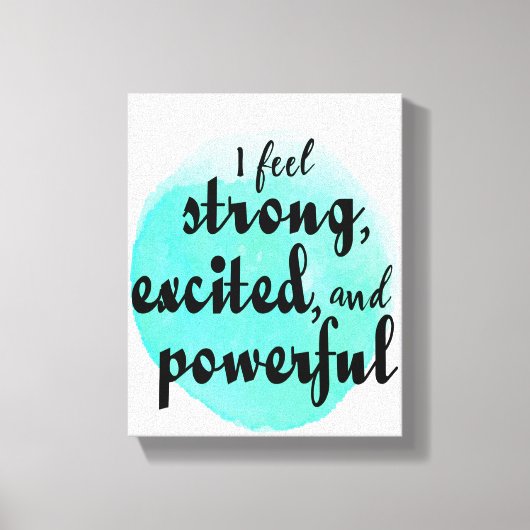 仕事やる気を起こさせると成功のための引用文 キャンバスプリント (正面)