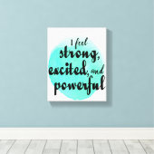 仕事やる気を起こさせると成功のための引用文 キャンバスプリント (インサイチュ (ウッドフロア))