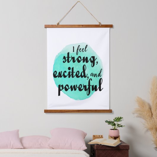 仕事やる気を起こさせると成功のための引用文 吊り下げ型タペストリー (寝室)