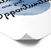 仕事やる気を起こさせると成功の言葉 ポスター (角)