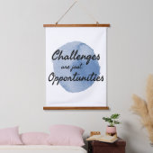 仕事やる気を起こさせると成功の言葉 吊り下げ型タペストリー (寝室)