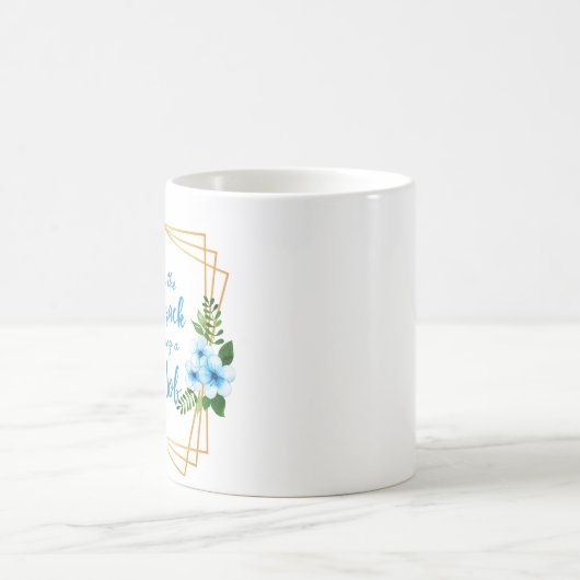 仕事やる気を起こさせるの感動的引用文 コーヒーマグカップ (中央)