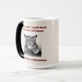 仕事をする時は懸命をし座る時は秋 モーフィングマグカップ (正面左)