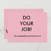 仕事をする ポストカード (正面/裏面)