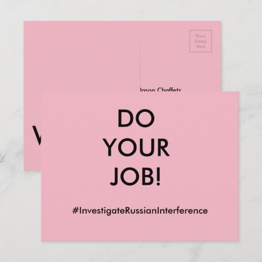 仕事をする ポストカード (正面/裏面)