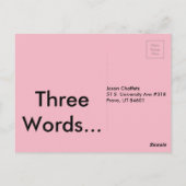 仕事をする ポストカード (裏面)