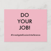 仕事をする ポストカード (正面)