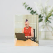 仕事をパンク ポストカード (スタンド正面)