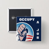 仕事を占めて下さい 缶バッジ (正面&裏面)