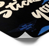 仕事を守れ!戦場にいるアメリカの戦士 ポスター (角)